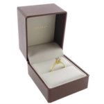 14 karaat gouden solitair zirkonia ring