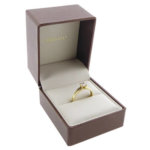 14 karaats solitair ring met zirkonia