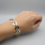 Bicolor gouden fantasie armband