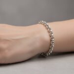 Zilveren Christian armband met losse schakels