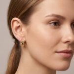 Christian gouden oorclips met diamant