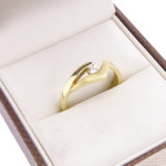 Atelier Christian geel gouden ring met diamant