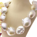 Barok parel collier met zoutzee parels