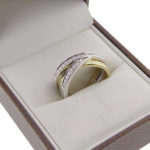 Christian bicolor gouden ring met briljanten