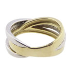 Christian bicolor gouden ring met briljanten
