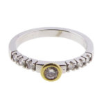 Christian bicolor gouden ring met diamanten