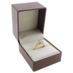 14 karaats bicolor ring met zirkonia