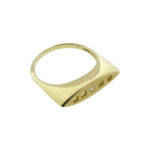 Christian geel gouden ring met 1 diamant