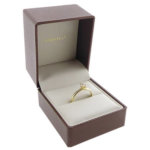 Christian geel gouden ring solitair met zirkonia