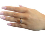 Christian geel gouden vierpoots zirkonia ring