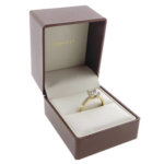 Christian geel gouden vierpoots zirkonia ring