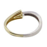 Christian geel wit gouden ring met 1 briljant