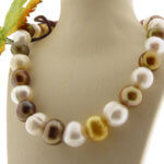 Christian gekleurde parel collier