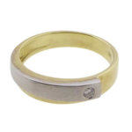 Christian gouden bicolor ring met briljant