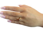 Christian gouden ring solitair met zirkonia