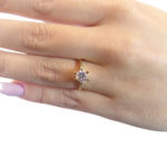 Christian gouden ring solitair met zirkonia