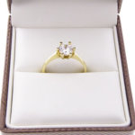 Christian gouden ring solitair met zirkonia