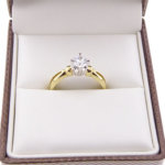 Christian ring bicolor met zirkonia