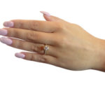 Christian ring geel goud met zirkonia