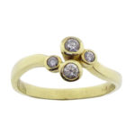 Christian ring met 4 zirkonias