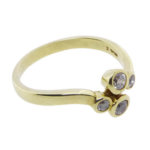 Christian ring met 4 zirkonias