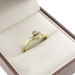 Christian ring met 4 zirkonias