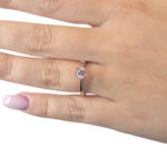 Christian ring met zirkonia solitair