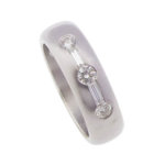 Christian ring wit goud met diamanten