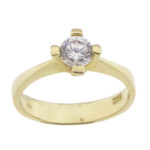 Christian solitair ring met zirkonia