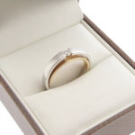 Christian wit & rose gouden ring met diamant