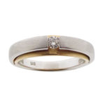 Christian wit & rose gouden ring met diamant