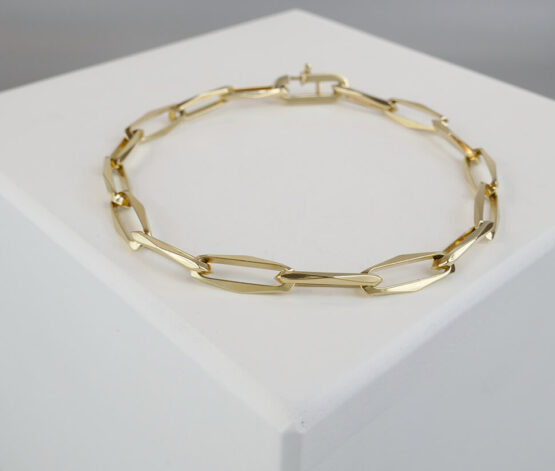 Geel gouden closed forever armband