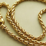 Geel gouden vossenstaart collier