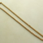 Geel gouden vossenstaart collier