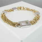 Gouden gourmette armband