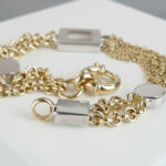 Gouden gourmette armband