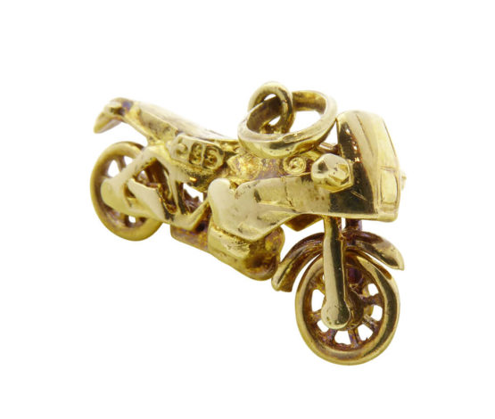 Gouden sport motor hanger