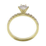 Gouden verlovingsring met diamanten