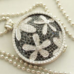 Zilveren collier en hanger met zirkonia