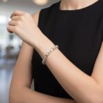 Zilveren Christian armband met losse schakels