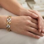 Bicolor gouden fantasie armband