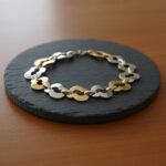 Bicolor gouden fantasie armband