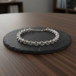 Zilveren Christian armband met losse schakels