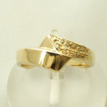 14 karaat geel gouden Christian ring