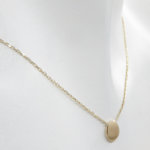14 karaat ovale hanger met ketting