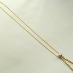 Bicolor gouden collier diamanten hanger