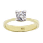 Christian gouden ring met zirkonia