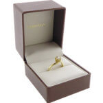 Gouden gekrulde zirkonia ring