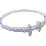 Zilveren zirkonia ster slavenarmband