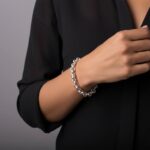 Christian zilveren armband met losse schakels